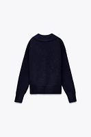 BASIC V-NECK KNIT SWEATER