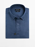100% linen slim fit shirt