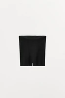 POINTELLE CULOTTE SHORTS WITH SATIN BOW