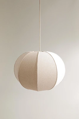 LARGE LINEN PENDANT LAMP