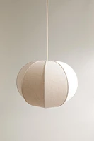 LARGE LINEN PENDANT LAMP