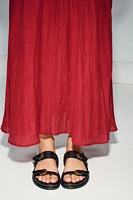 BUCKLED SANDALS