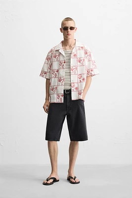 CHEMISE BRODERIES CONTRASTE