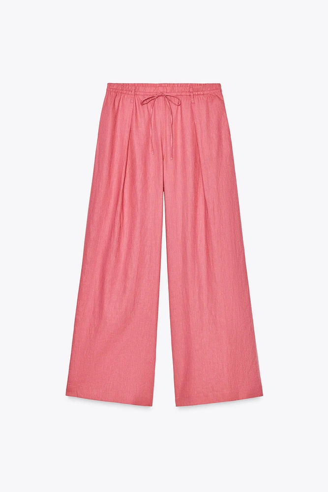 LINEN PALAZZO PANTS