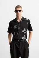 CHEMISE ÉLASTIQUE À IMPRIMÉ FLEURS