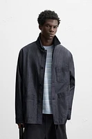 DENIM POCKET OVERSHIRT