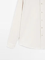 Regular fit 100% cotton twill shirt