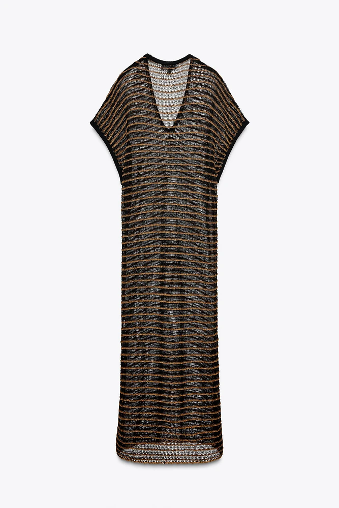 OPEN KNIT DRESS