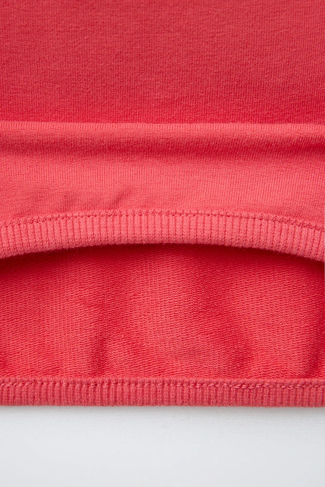 ENSEMBLE SWEAT-SHIRT ET BERMUDA À INSCRIPTION