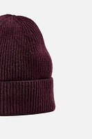 WOOL BLEND KNIT HAT