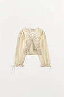 CHEMISE PLISSÉE DENTELLE LIMITED EDITION