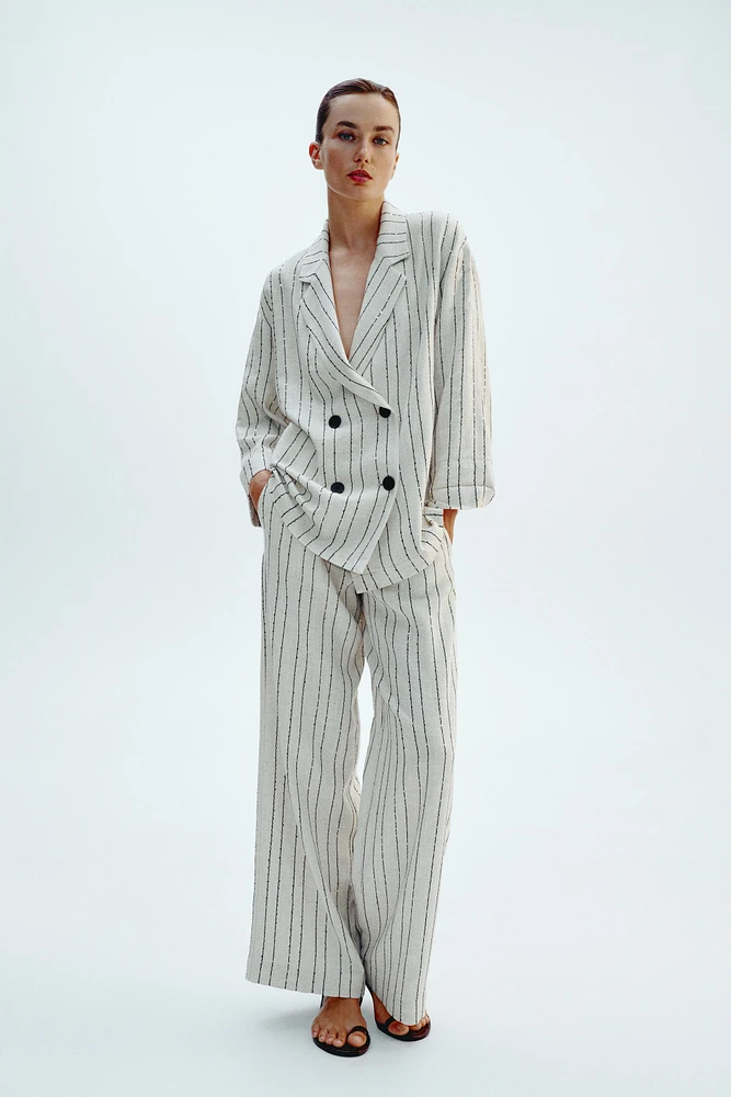 SEQUIN STRIPE PANTS