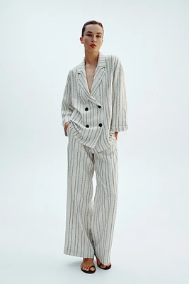 SEQUIN STRIPE PANTS