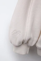 PLAIN CUT-OUT SWEATSHIRT