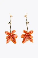 BOUCLES D'OREILLES TIGE FLEUR