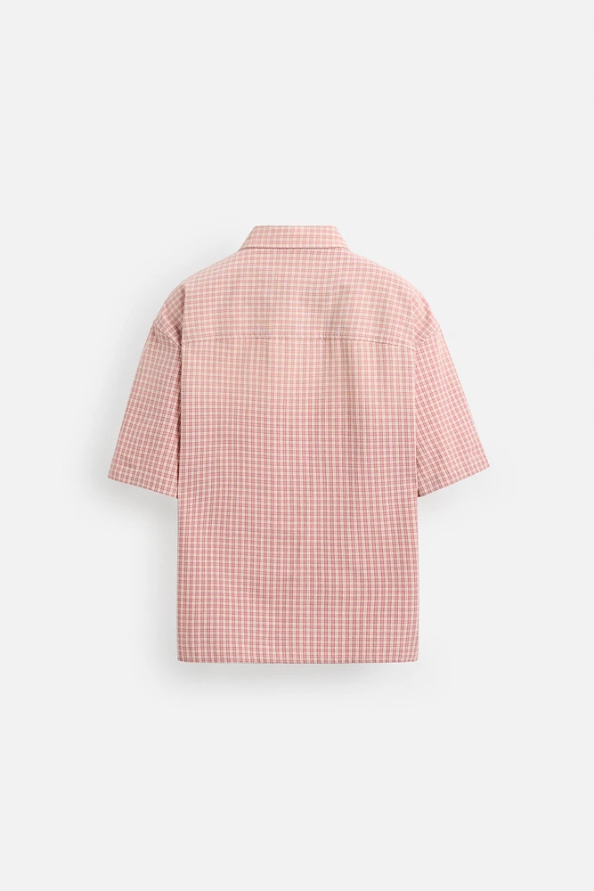 CHEMISE À CARREAUX EN COTON