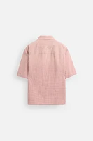 CHEMISE À CARREAUX EN COTON