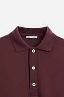 PIQUÉ TEXTURED POLO SHIRT