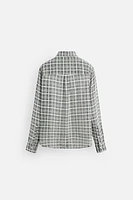 FLOWY PLAID SHIRT