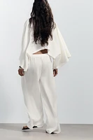 PANTALON PALAZZO EN LIN