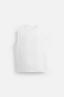 RELAXED FIT TEXT TANK TOP
