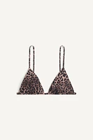 ANIMAL PRINT TRIANGULAR BRA X KATE MOSS