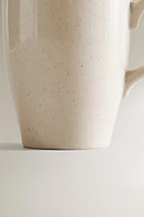 PORCELAIN MUG WITH ANTIQUE FINISH RIM