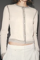 GRADIENT PRINT KNIT JACKET