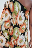 ZW COLLECTION ASYMMETRIC PRINT DRESS