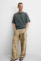 T-SHIRT MAILLES IMPRIMÉ DÉLAVÉ