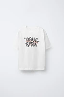 T-SHIRT À IMPRIMÉ GRAFFITI