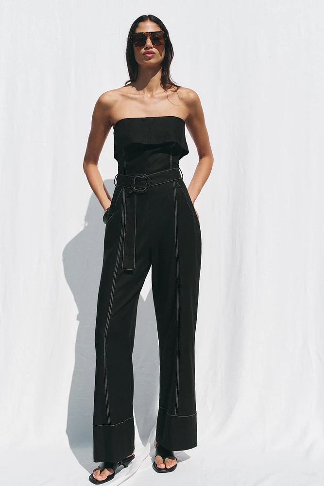COMBINAISON BUSTIER AVEC LIN