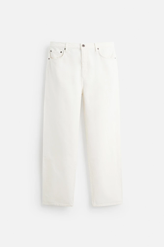 STRAIGHT FIT COTTON-HEMP JEANS