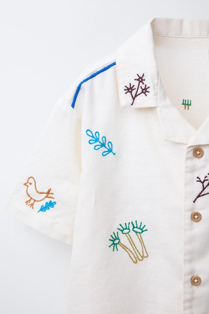 CHEMISE BRODERIES FERME