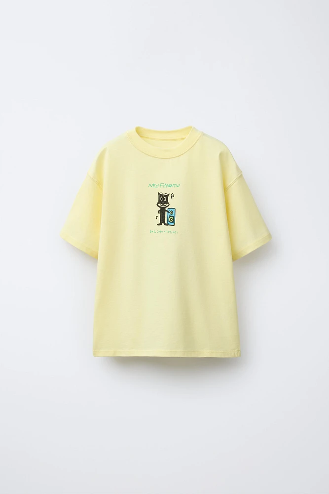 CAT PRINT T-SHIRT