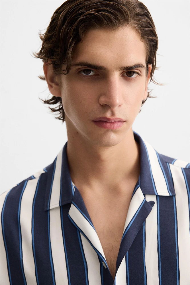 VISCOSE STRIPED SHIRT