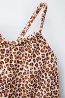 2-6 ANS/ MAILLOT DE BAIN ANIMALIER CUT OUT