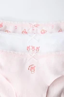 6-14 YEARS/ THREE-PACK OF MY MELODY AND CINNAMOROLL © SANRIO UNDERWEAR