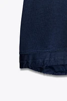 T-SHIRT EN COTON FRONCÉ