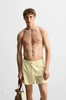 MAILLOT DE BAIN MI-LONG À IMPRIMÉ GÉOMÉTRIQUE