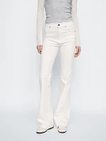 High-waist skinny flared jeans