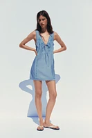 EMBROIDERED SHORT DRESS