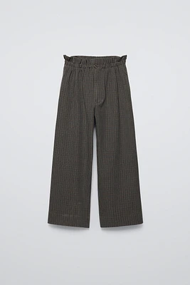 CHECKERED PAPERBAG PANTS