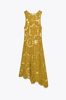 ASYMMETRIC CROCHET DRESS