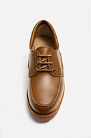 LEATHER BOAT SHOES
