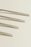 SET OF SHINY STEEL FORKS (SET OF 4)