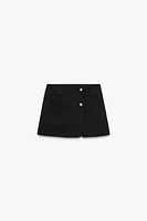 RAISED BUTTON SKORT