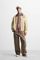 WASHED EMBROIDERED JACKET