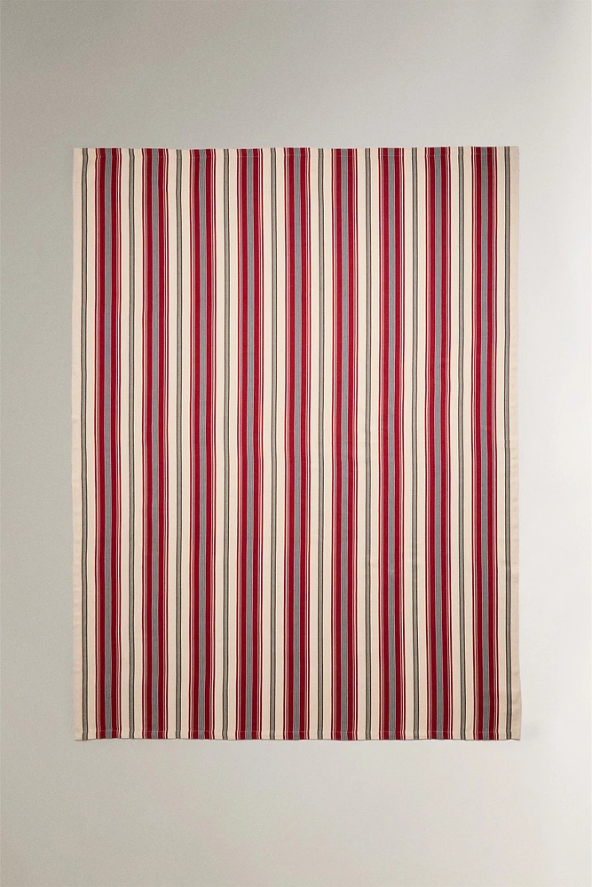 STRIPED COTTON BLANKET