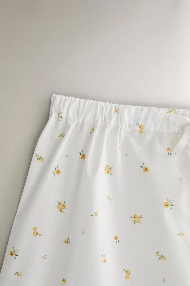 FLORAL COTTON SHORTS